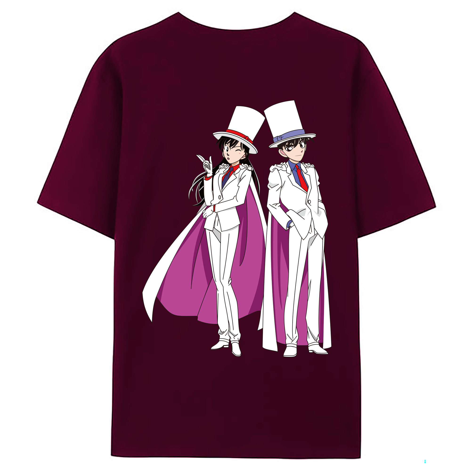 （画像用） 名探偵コナン くろば かいと Detective Conan Kuroba Kaito レディース半袖Tシャツ(バックプリント)